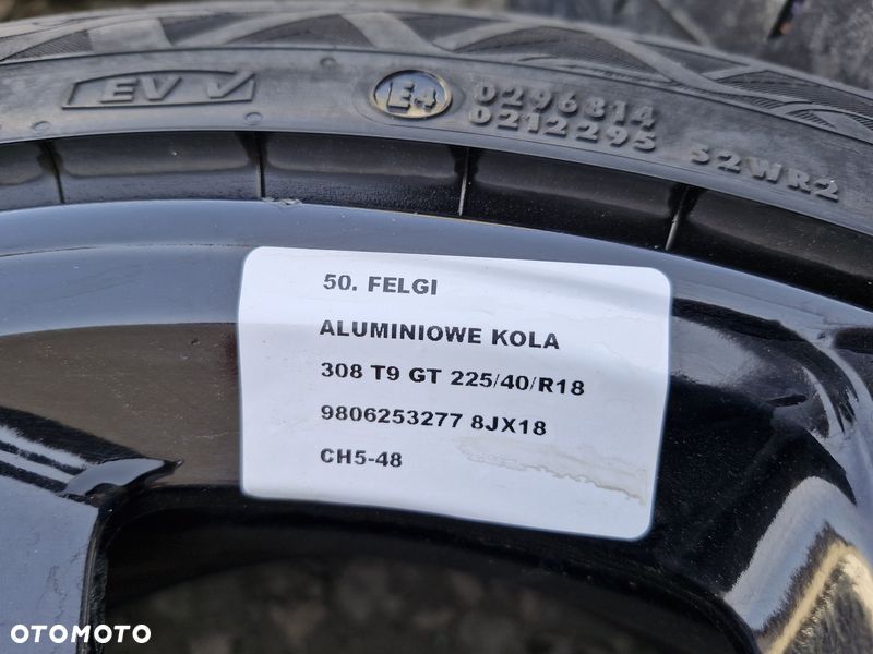 PEUGEOT 308 T9 GT LINE FELGI ALUMINIOWE 8.0J 18 CALI 5X108 ET48 9806253277 - 10