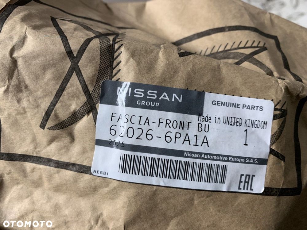 NOWY ORYGINALNY SPOILER ZDERZAK PRZEDNIEGO PRZÓD NISSAN JUKE II 2 PDC F16 19-24 62026-6PA1A - 10