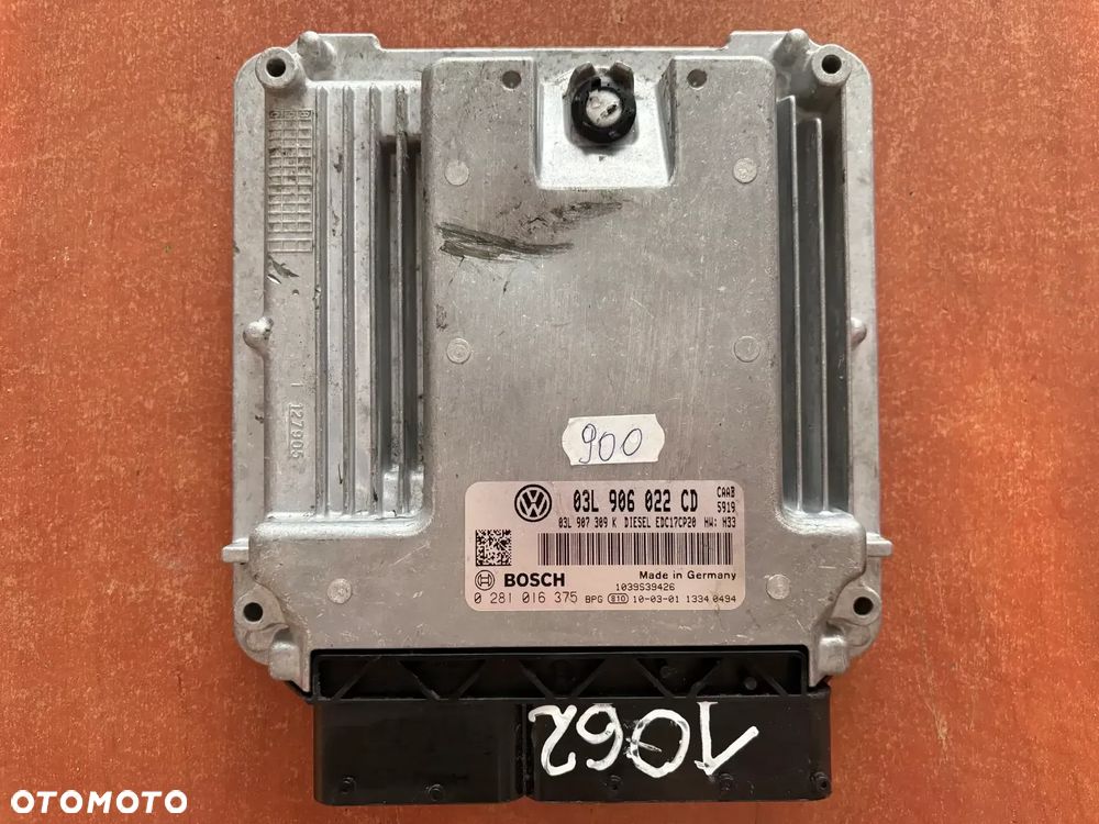 KOMPUTER ECU VW T5 2.0 STEROWNIK KOMPUTER SINIKA 03L906022CD 0281016375 - 1
