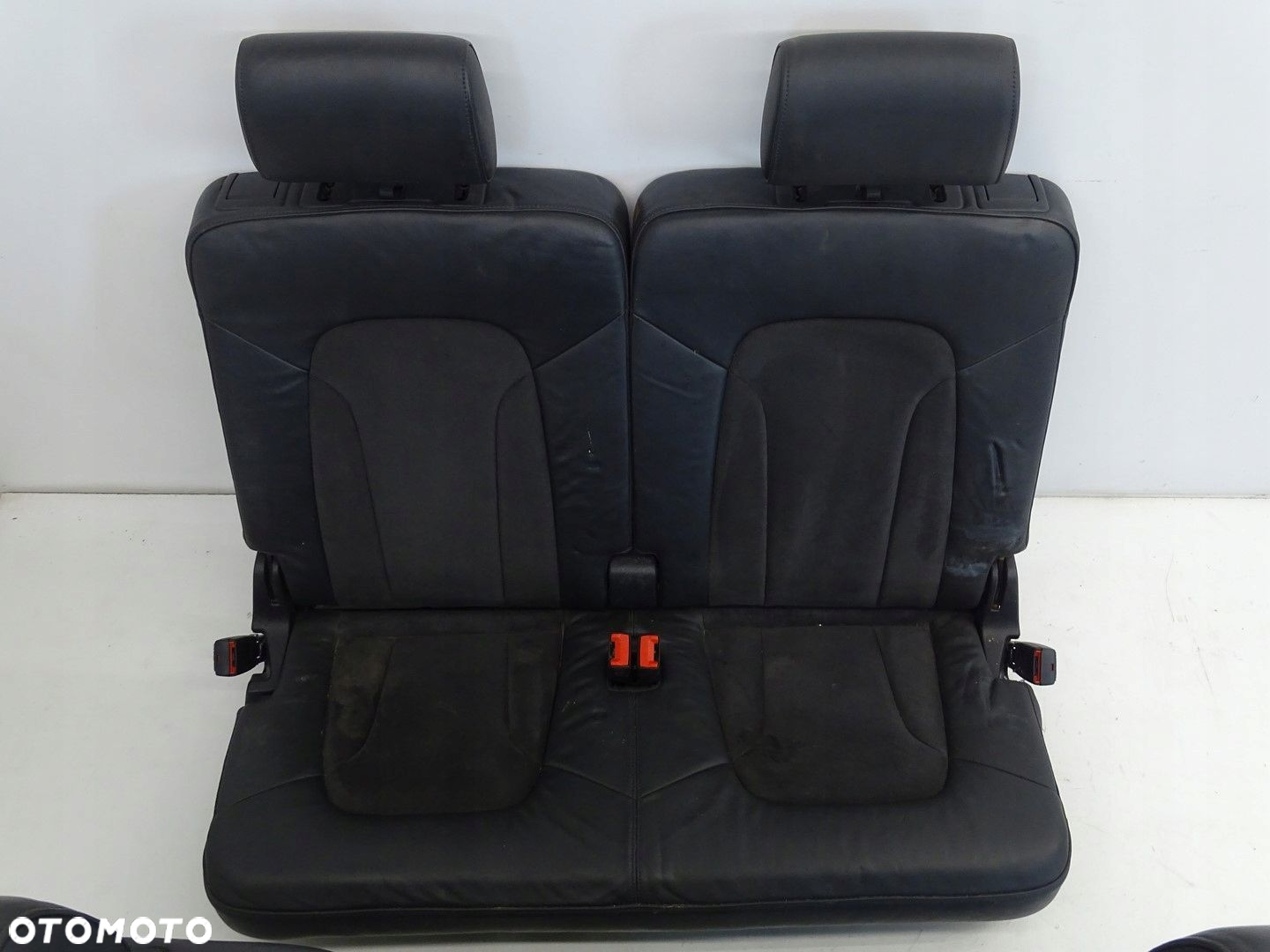 KOMPLET FOTELI DRUGI  TRZECI RZĄD POŁSKÓRA AUDI Q7 4L LIFT - 3