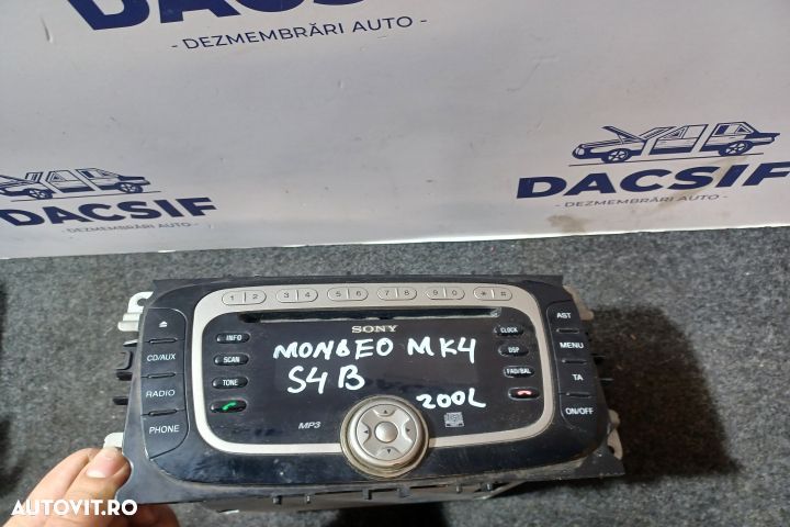 Radio cd A12021515  7S7T-18C939-AF 7S7T18C939AF Ford Mondeo MK4 [2007 - 1