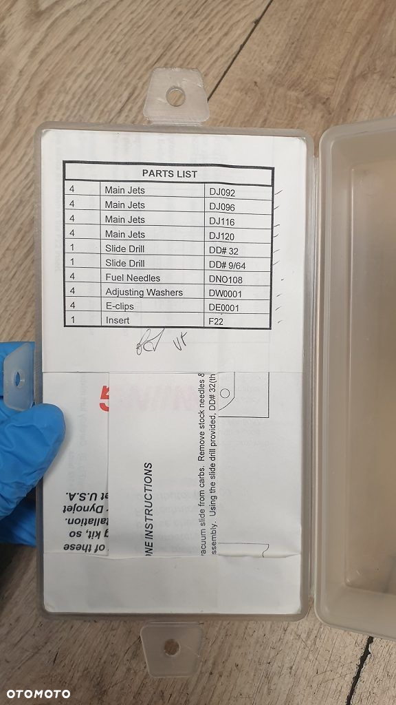 Zestaw do konwersji gaźnika Dynojet E1122 Stage 1&2 Honda CBR600 87-88 - 3
