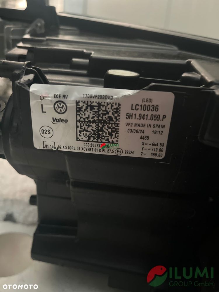 Reflektor VW Golf 8 Viii 5h1 Full Led Iq Light 5h1941059 Lewy - 7