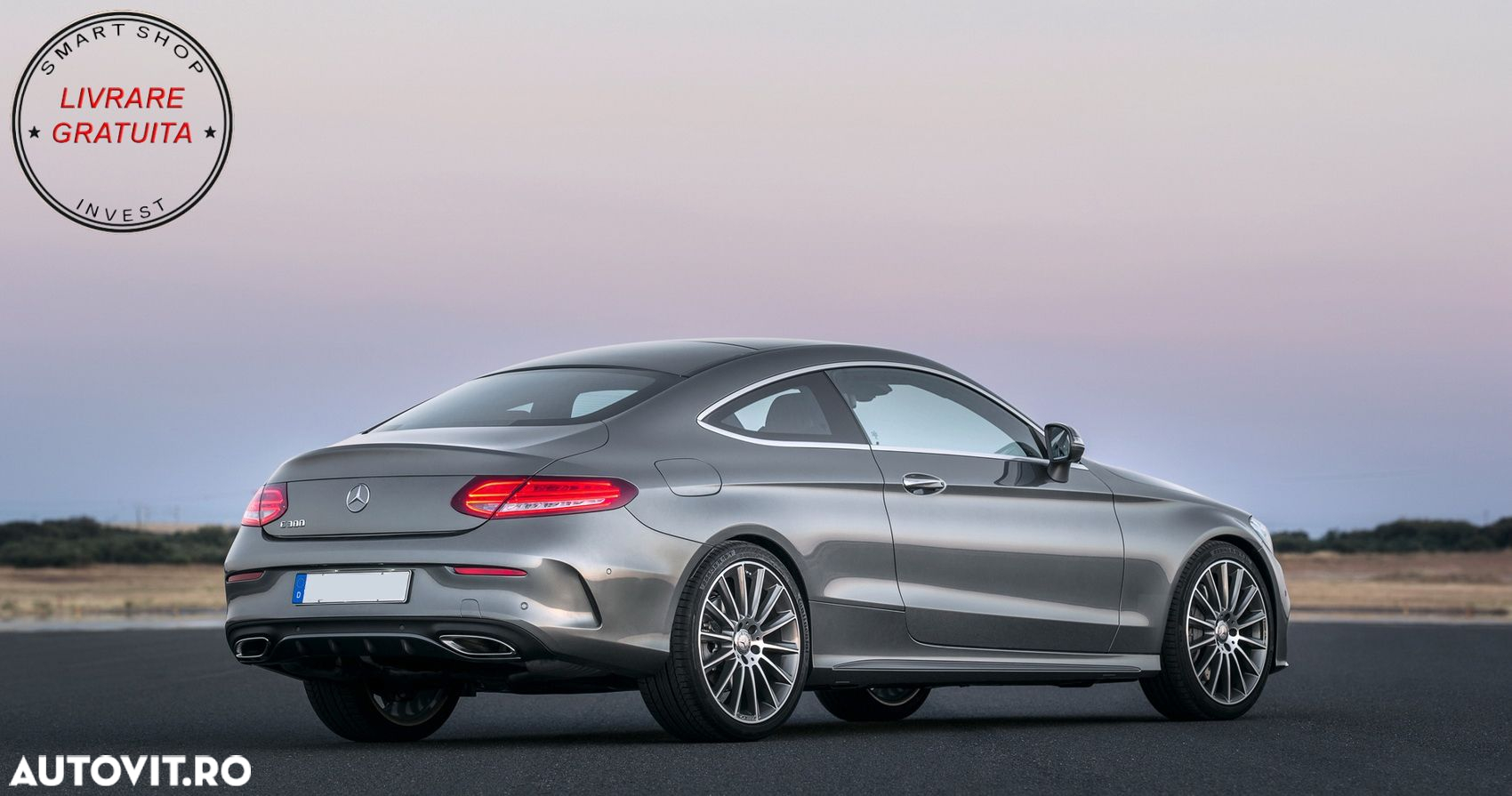 Difuzor Bara Spate Mercedes C-Class C205 A205 Coupe Cabriolet (2014-2019) C63 Desi- livrare gratuita - 10