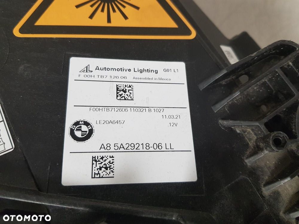 BMW X3 G01 LIFT X4 G02 LCI  LAMPA PRAWA PRZÓD BMW LASER EUROPA IDEALNA 5A29218 A8 5A29218-06 LL - 12