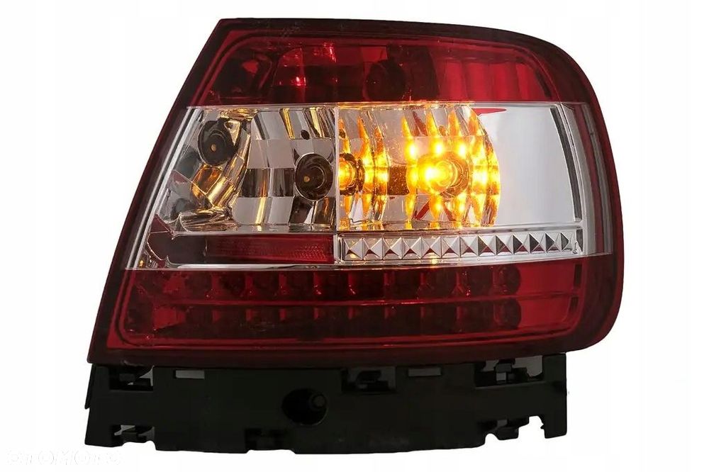 Lampy tylne kpl Led Biało Czerwone Tuning Audi A4 b5 8d Sedan 1994-2001 - 5