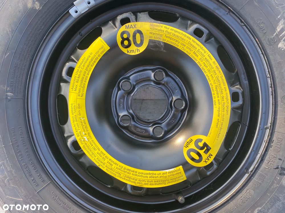 KOŁO ZAPASOWE ZAPAS DOJAZDÓWKA VW 5x100 175/70R14 DUNLOP - 3