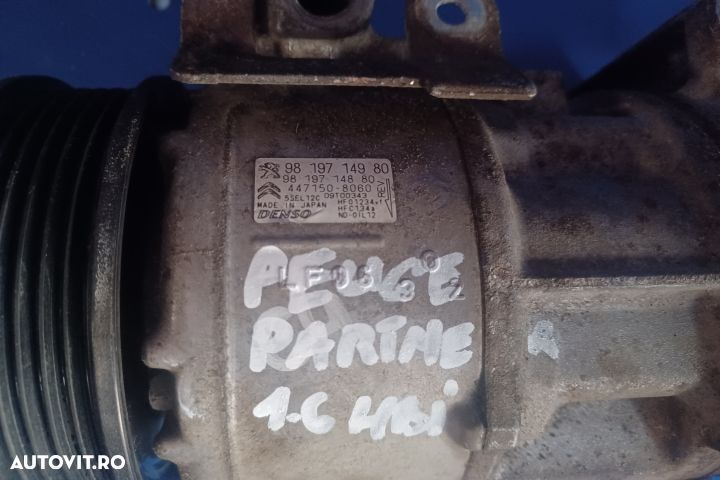 Compresor AC 1.6 HDI 9819714980 9819714880 4471508060 MX1253 Peugeot - 2