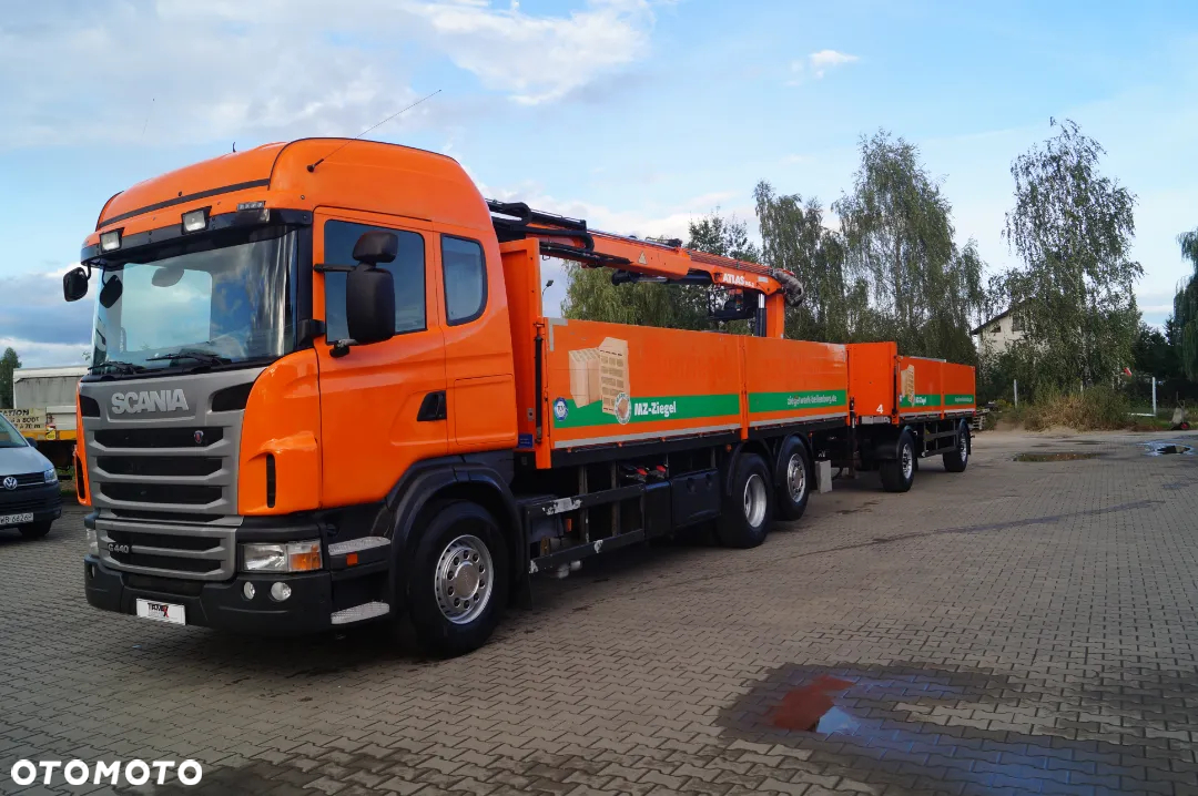 Scania G440 Euro 5 6x2 HDS Atlas 145.2 Przyczepa Schwarzmueller - 3