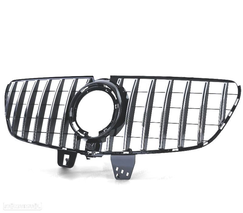 GRELHA FRONTAL MERCEDES CLASE V W447 19- PRETO CROMADO LOOK AMG - 3