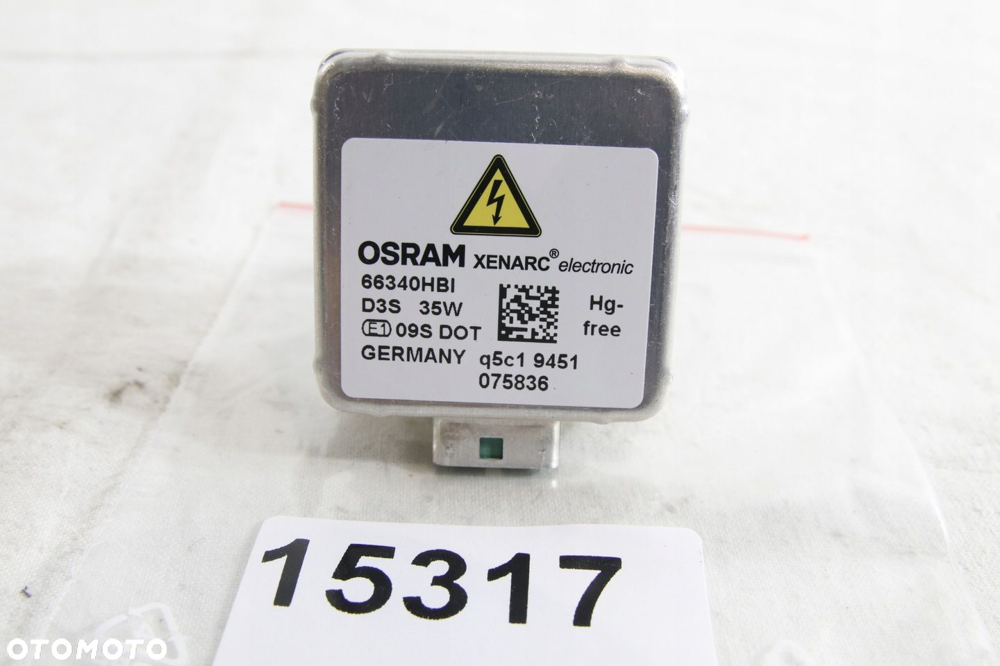 Żarówka Żarnik Palnik Xenon Używany Oryginał Osram Xenarc 66340hbi D3s 35w - 2