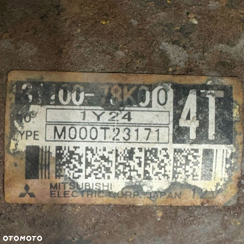 ROZRUSZNIK SUZUKI GRAND VITARA 2.4 16V J24B 31100-78K00 DARMOWA DOSTAWA - 4