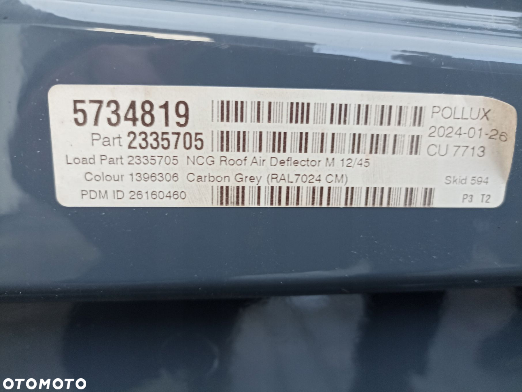 SPOILER OWIEWKA DACH SCANIA NEXT GEN 2335705 - 3