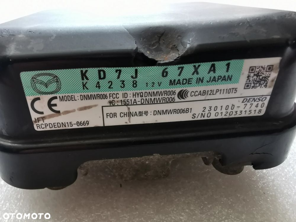 Mazda CX3 CX5 6 CX30 Radar asystent pasa ruchu distronic ACC KD7J67XA1 - 3