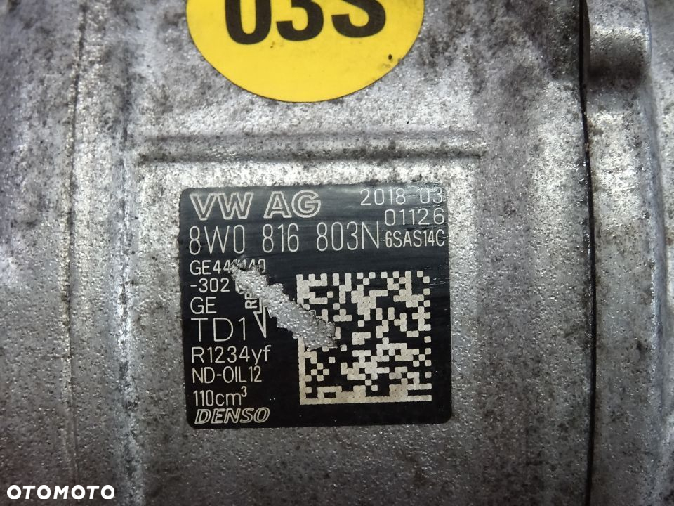 8W0816803N kompresor klimatyzacji 3.0 TDI Audi A6 C8 A4 8W czesci - 3