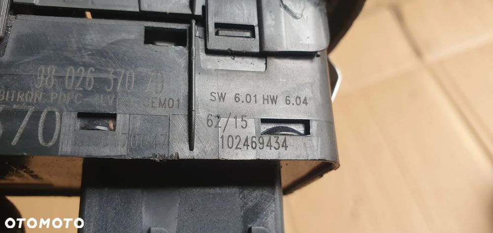 Przełącznik panel szyb lewy przód Peugeot 508 I Lift 98026370ZD - 8