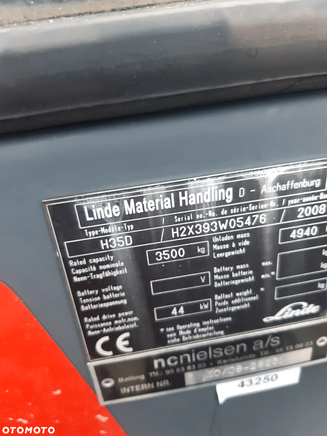 Linde H35D 2008rok 4 sekcje kabina - 9