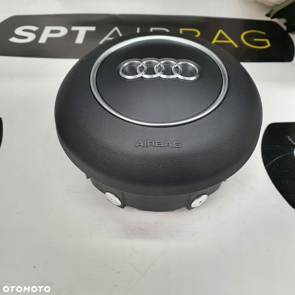 AUDI TT 8J DESKA ROZDZIELCZA KONSOLA KOKPIT PULPIT PODUSZKI AIRBAG AIR BAG PASY KIT SET - 6