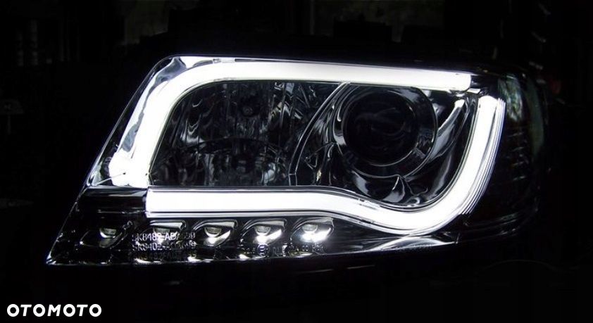 reflektory lampy kpl diody soczewka clear black audi a6 c5 4b lift 2001-05 - 3