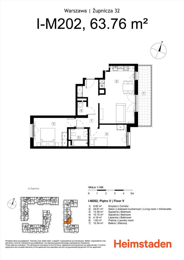 3-pokojowe | 63.76 m2 | Balkon | Internet w cenie | Bezpośrednio