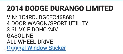 Dodge Durango 3,6 Limited - 20