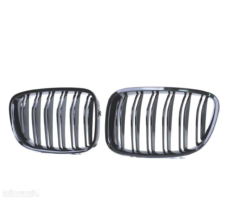 GRELHA FRONTAL BMW SERIE 5 GT F07 09 PRETO BRILHANTE - 3