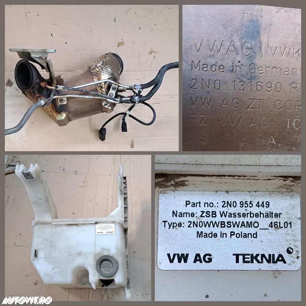 -1- Anexe motor VW Crafter 2.0 tdi 2019 carcasa filtru aer debitmetru furtun admisie intercooler lichid racire set capace protectie distributie electrovalva - 7