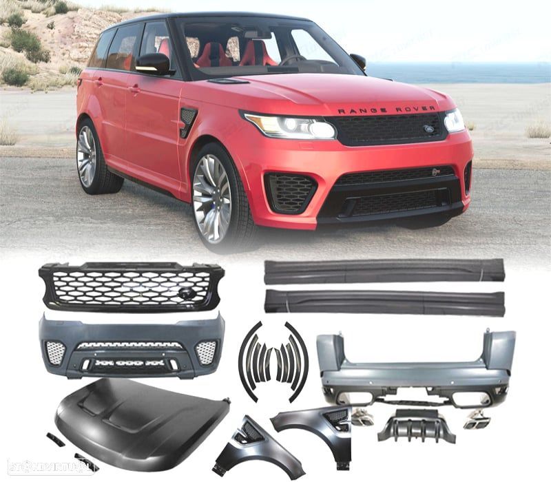 KIT CARROÇARIA RANGE ROVER SPORT L494 13-17 LOOK SVR - 1