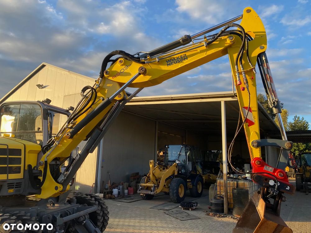 Wacker Neuson 9503 -2, PODPORY + PŁUG, 4000 MTH, 2 ŁYŻKI, DŁUŻSZY ZASIĘG, Z NIEMIEC, - 21