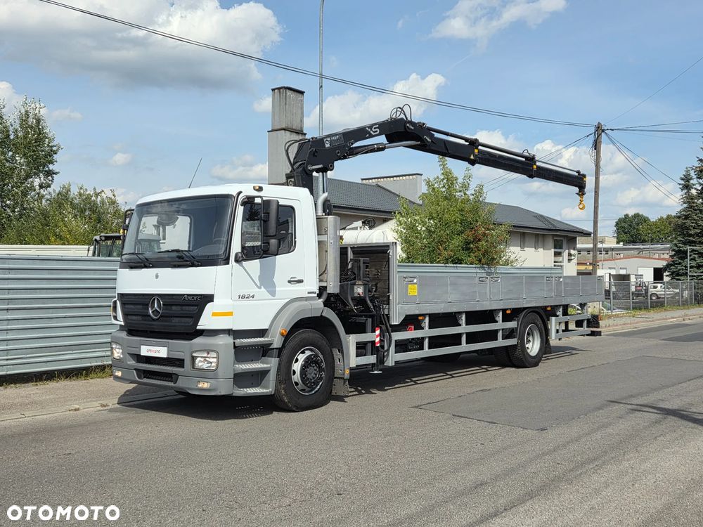 Mercedes-Benz AXOR 1824L // HDS HIAB 122 // DŹWIG ŻURAW KRAN CRANE // TYŁ PODUSZKI // MOŻLIWA PRZEBUDOWA NA LAWETA AUTOLAWETA - 1