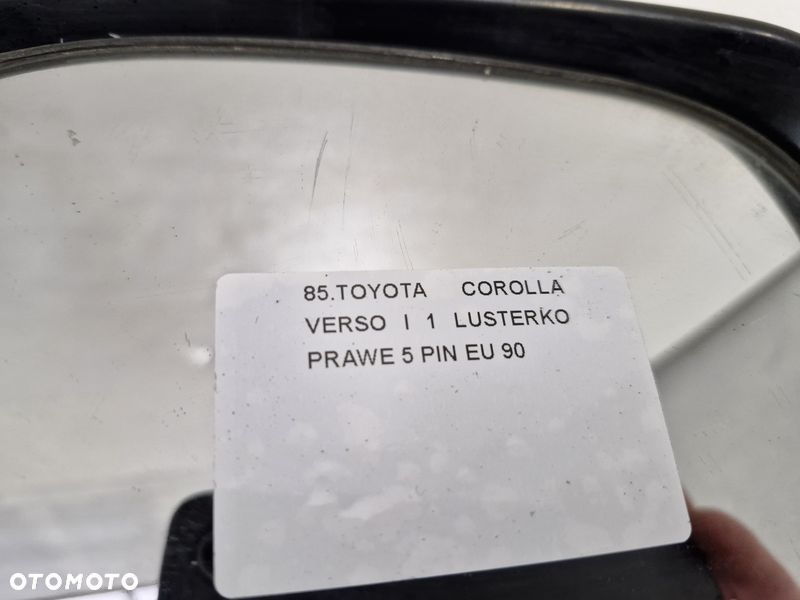 toyota corolla verso 1 i lusterko drzwi prawe 5 pin eu - 8