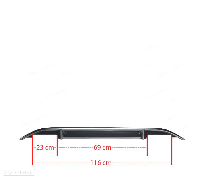 DIFUSOR VOLKSWAGEN VW GOLF 7 VII 12-17 LOOK R132 DUPLA SAIDA - 2