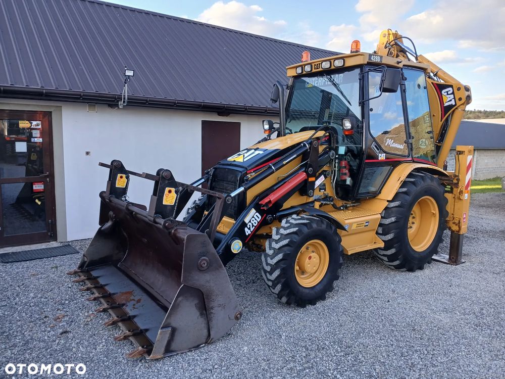Caterpillar 428D/ORYGINAŁ/8200h!/2 ŁYŻKI - 1