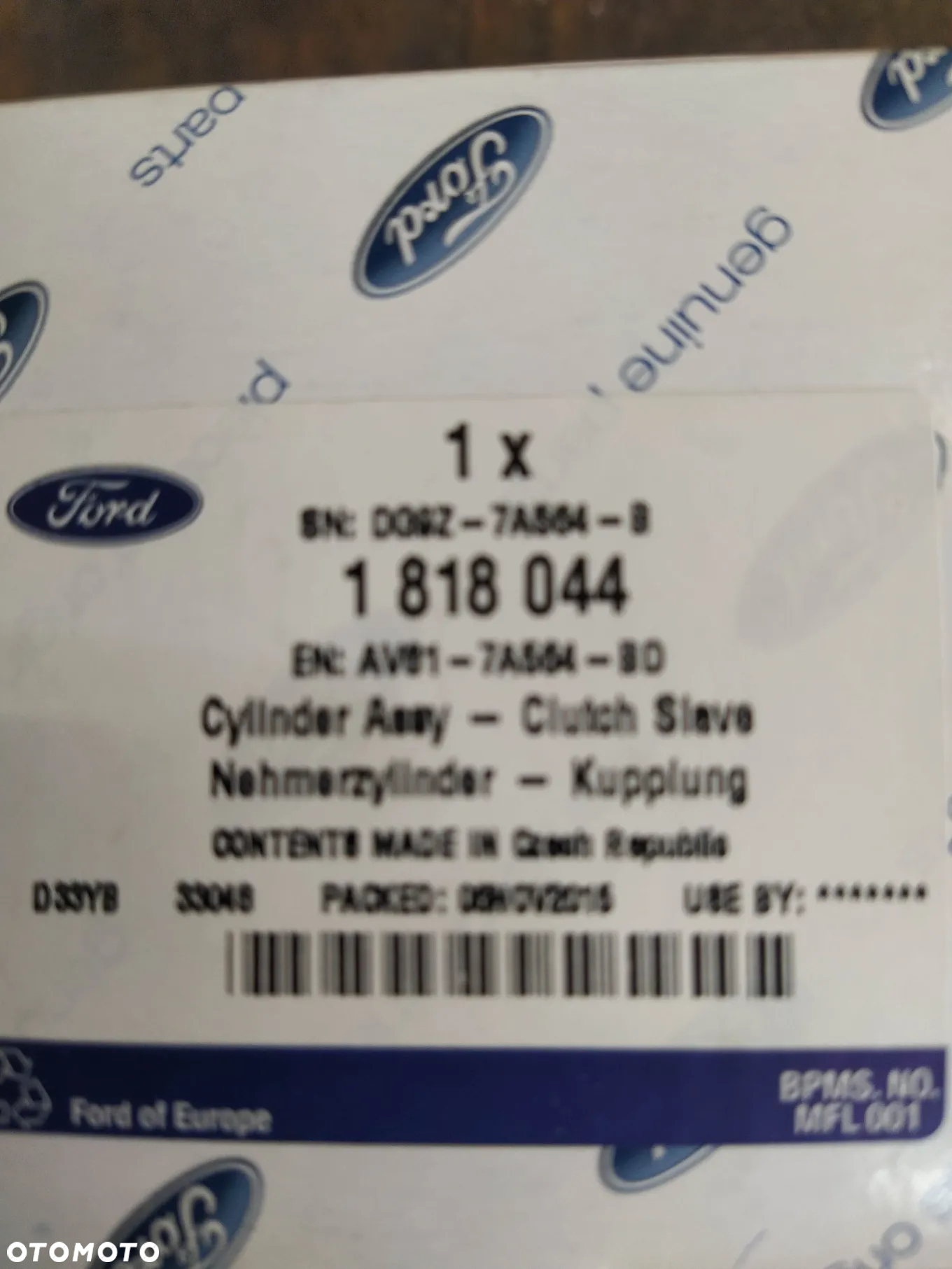 FORD FIESTA C-MAX FOCUS MONDEO TRANSIT KUGA WYSPRZĘGLIK CENTRALNY SPRZĘGŁA NOWY ORYGINAŁ - 8