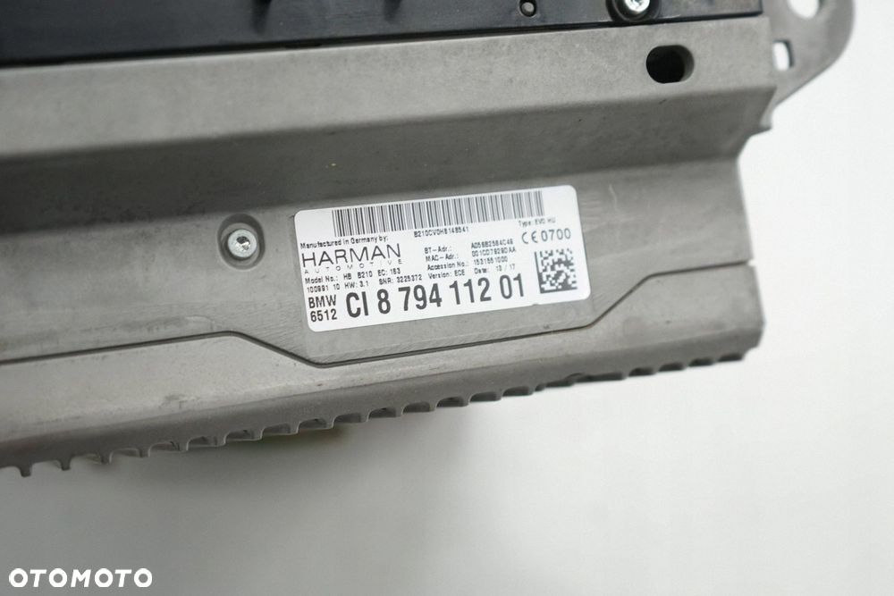 BMW 7 G11 G12 17R RADIO CZYTNIK NAWIGACJI CD DVD 8794112 - 3