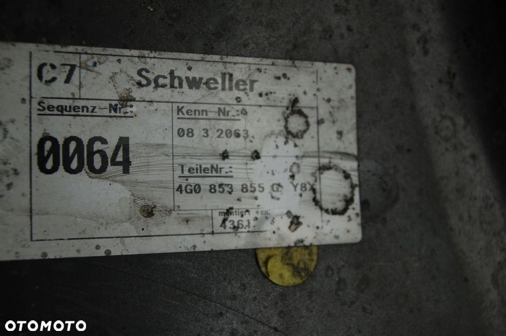 LISTWA PROGOWA PRÓG AUDI A6 C7 4G0 4G ORYGINAŁ - 3