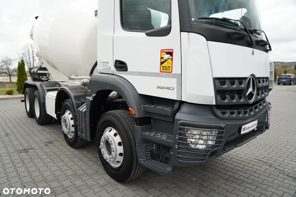Mercedes-Benz AROCS 3240 / GRUSZKA 9M3 / 8x4 / BETONOMIESZARKA / AUTOMAT / EURO 6 / - 7
