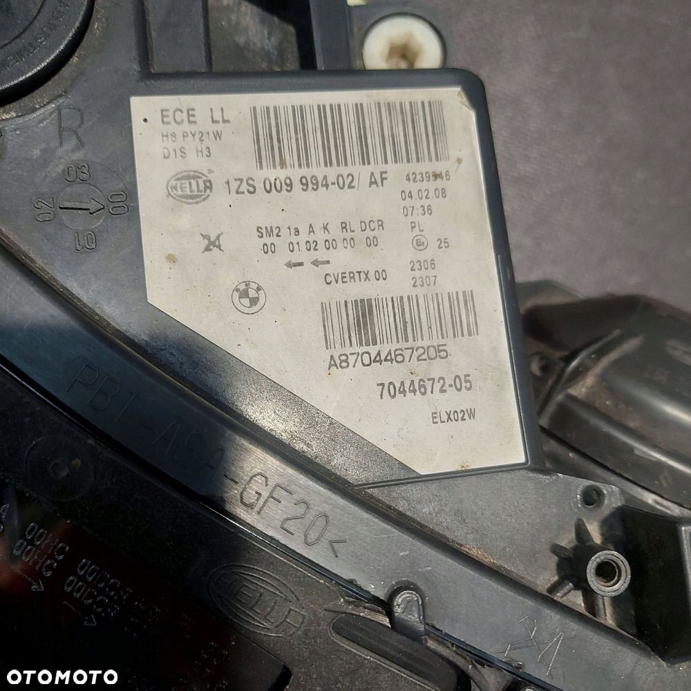 bmw 5 e60 e61 lift xenon skrętny przód strona prawa 7044672 - 6
