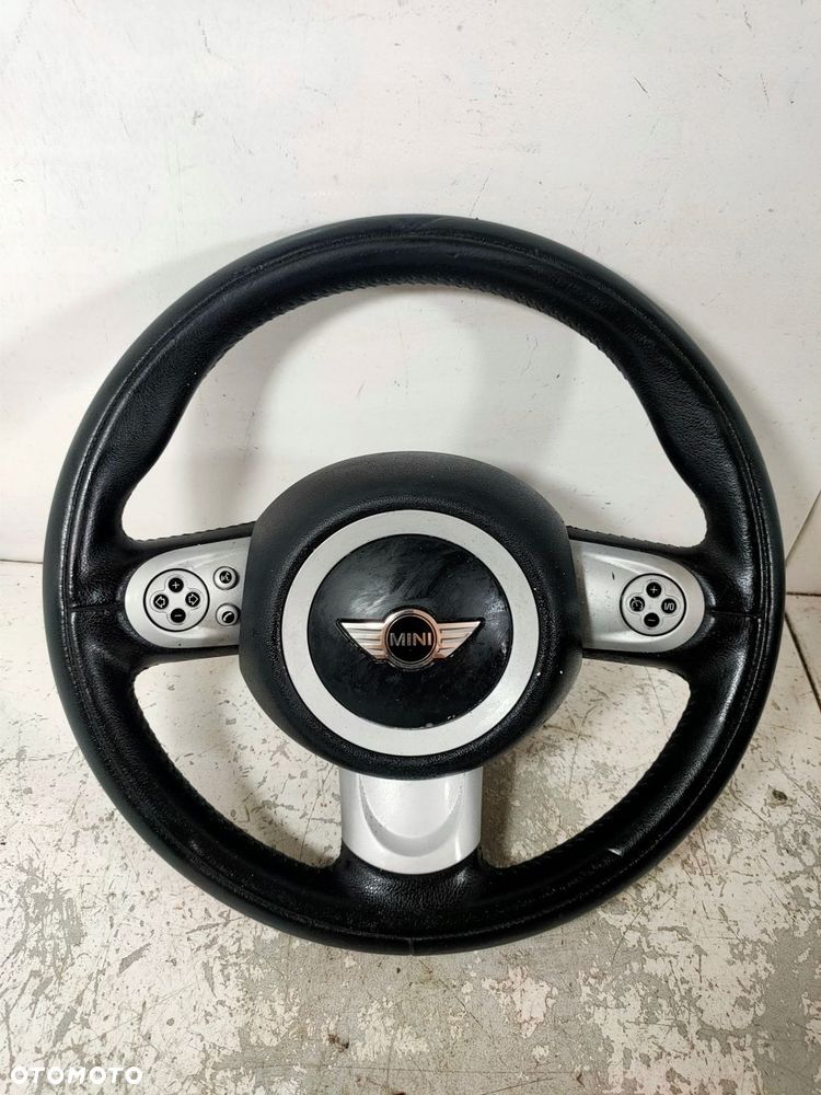 kierownica mini cooper r56 czarna skóra multifunkcja - 1