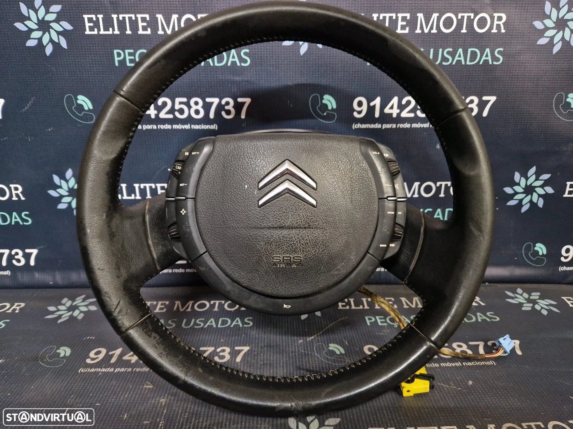 Volante pele usado CITROEN C4 MULTIFUNÇÕES AIRBAG - 3