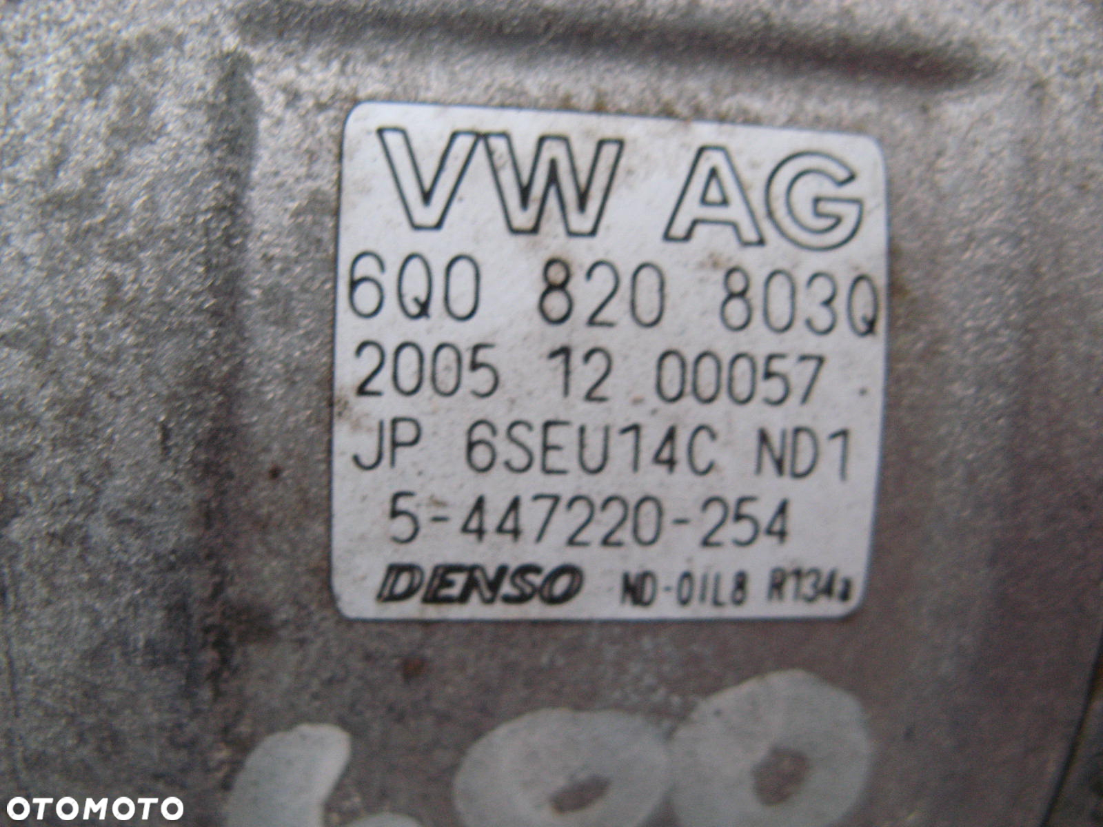 VW AUDI SKODA 1.2 1.4 TSI SPRĘŻARKA KOMPRESOR KLIMATYZACJI 6Q0820803Q - 2