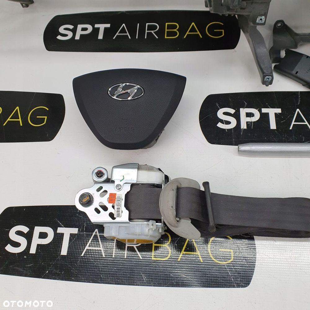 HYUNDAI i10 DESKA ROZDZIELCZA KONSOLA KOKPIT PULPIT PODUSZKI AIRBAG AIR BAG PASY KIT SET - 10