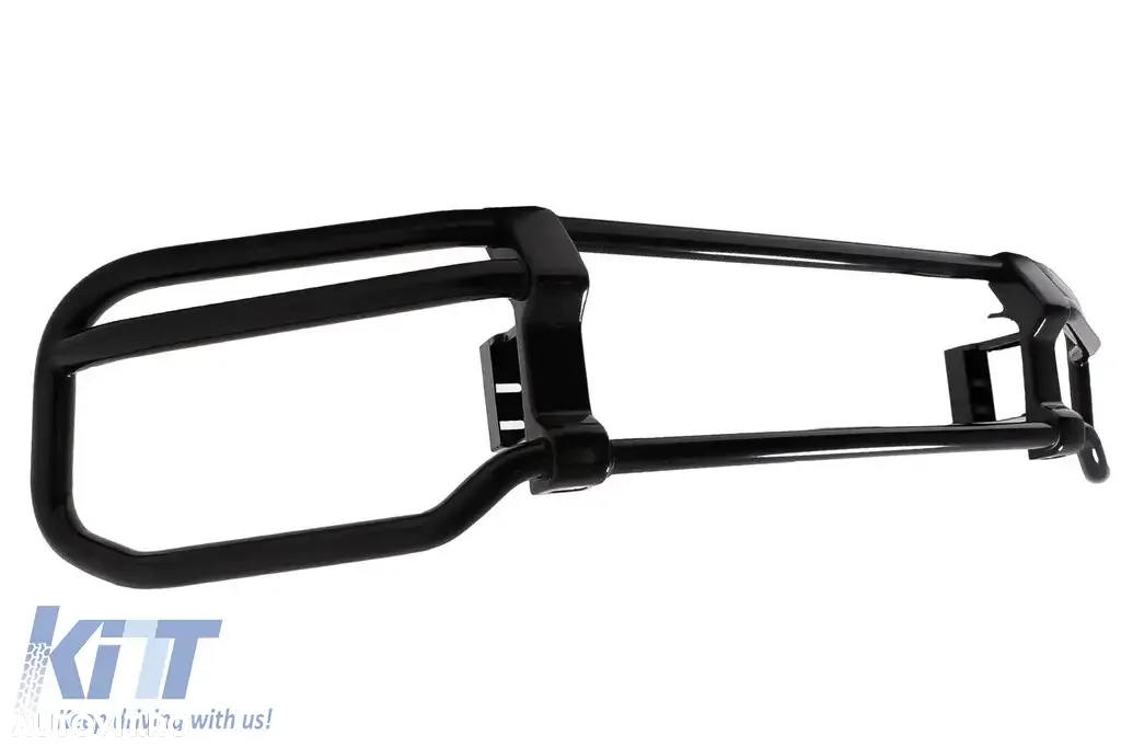 BullBar Bare Protectie compatibil cu Mercedes G-Class Facelift W463 W464 G63 (2018-) Negru Lucios - 3
