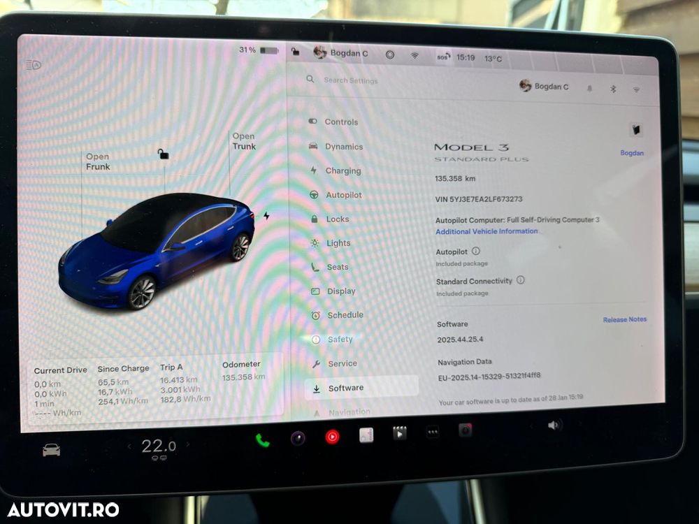 Tesla Model 3 Standard Reichweite Plus Hinterradantrieb - 13