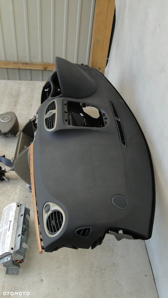 RENAULT CLIO III DESKA KONSOLA PODUSZKI PASY KOMPLET ORYGINAŁ EUROPA - 6