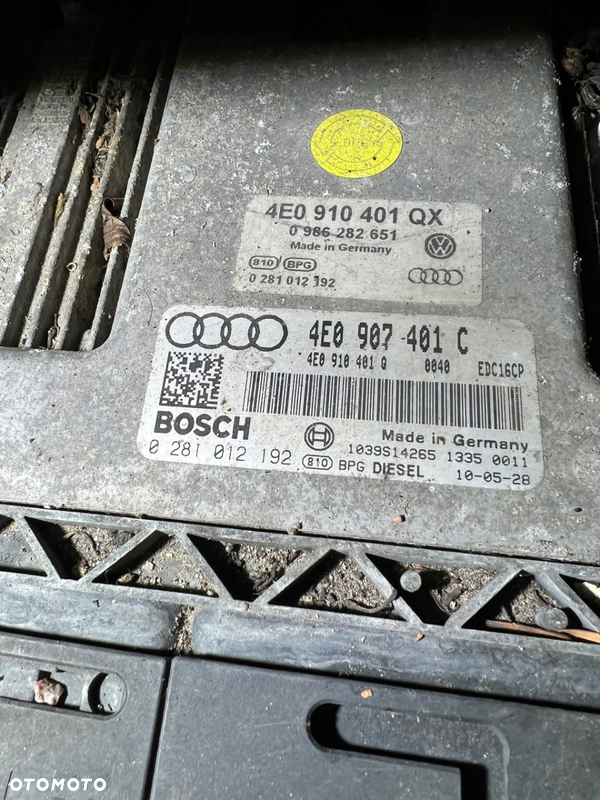 STEROWNIK AUDI A8 3.0 TDI 4E0907401C 4E0910401QX