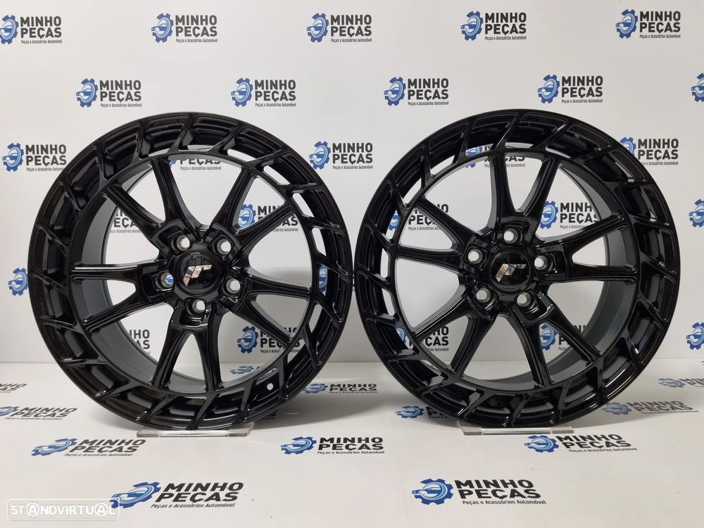 Jantes Japan Racing (JR45) em 18 (5x112) Preto Brilho - 1