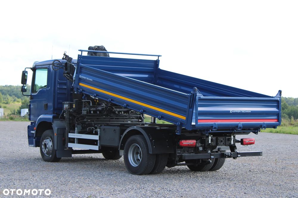MAN TGM 15.290 Nowy 3-stronny WYWROT Żuraw HDS Hiab 099 BS-2 HiDuo Sterowanie radiowe 5,6 funkcja Kiper Wywrotka - 19