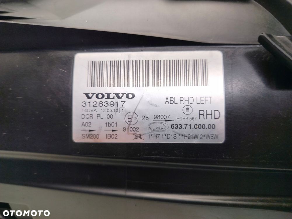 volvo v70 xc70 iii 07r- reflektor lampa lewy przód lewa przednia xenon - 8