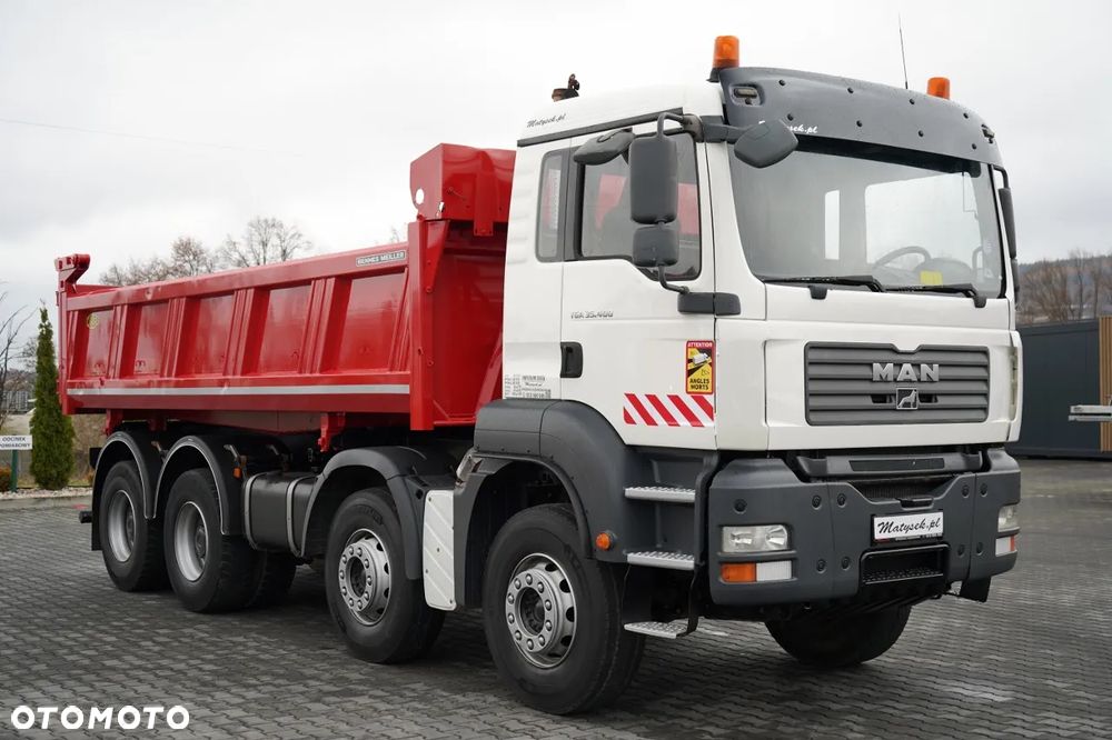 MAN TGA 35.400 / 8X4 / WYWROTKA 2 STR. / HYDROBURTA / HYDROKLAPA / MANUAL / MEILLER KIPPER - 15